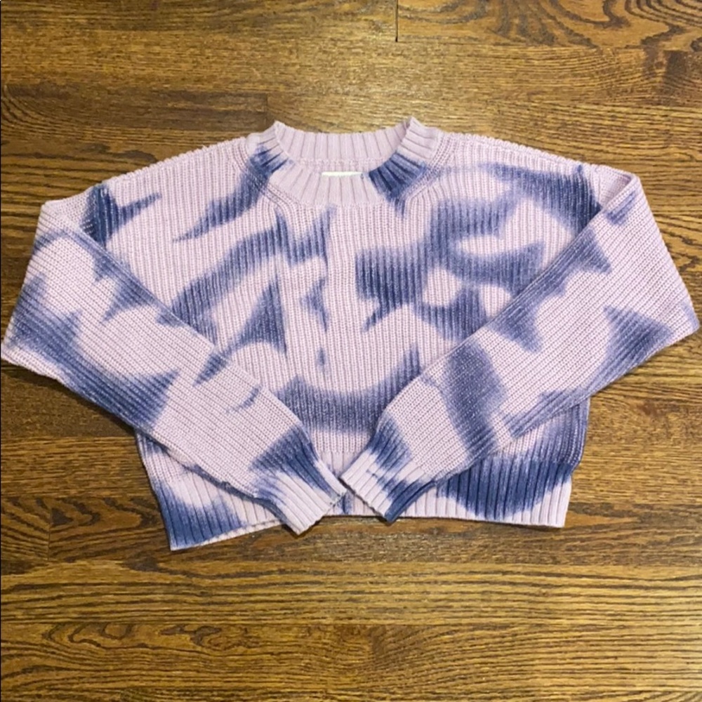 tie dye splatter sweater